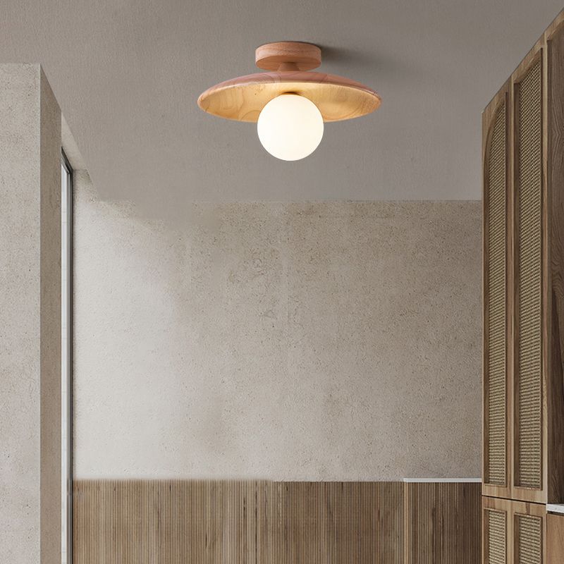Lumina | Vintage Industrielle Holz-Deckenleuchte mit sichtbaren Glühbirnen