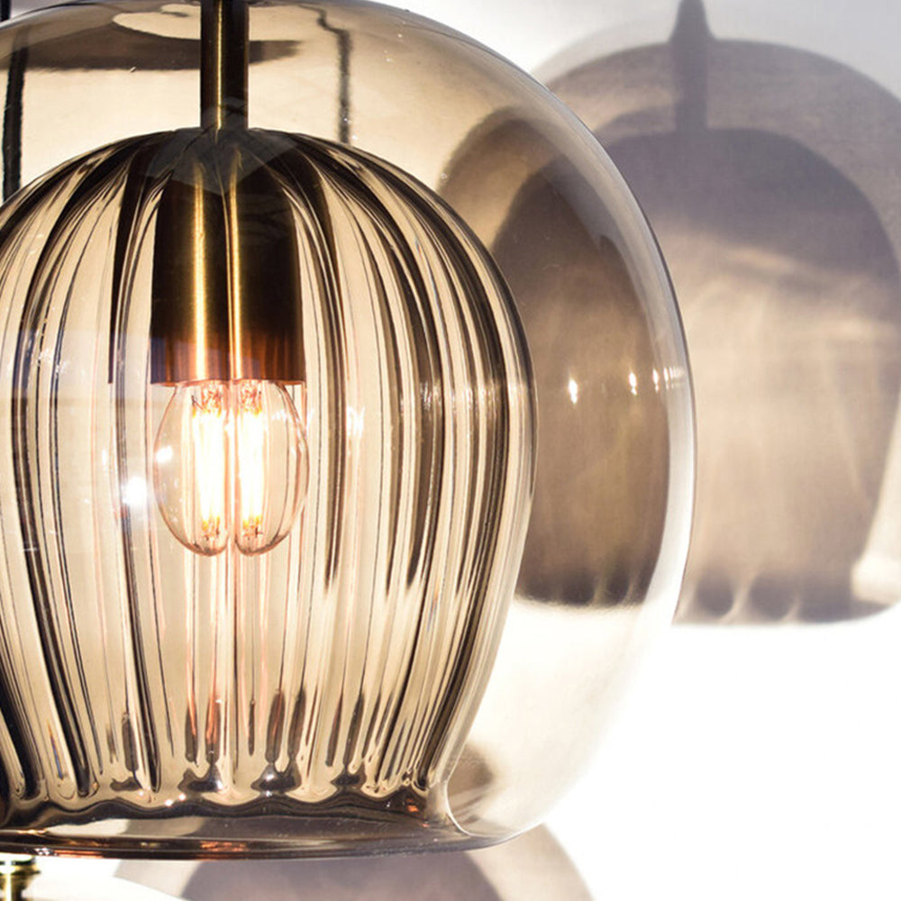 Lumina Glas Pendelleuchte | Klare Glasschirm für zeitgenössische Dekoration