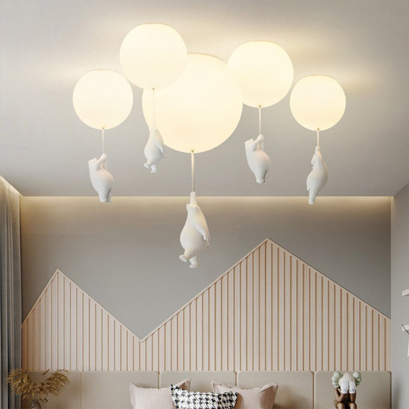 LumiBear Deckenleuchte | Ballonförmige Deckenlampe mit Bär