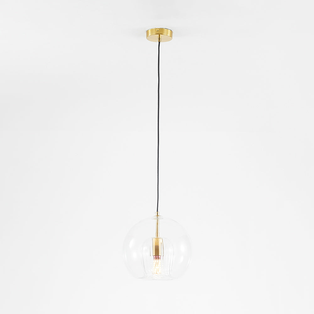 Lumina Glas Pendelleuchte | Klare Glasschirm für zeitgenössische Dekoration