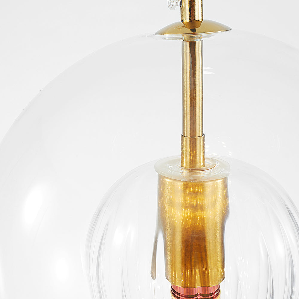 Lumina Glas Pendelleuchte | Klare Glasschirm für zeitgenössische Dekoration