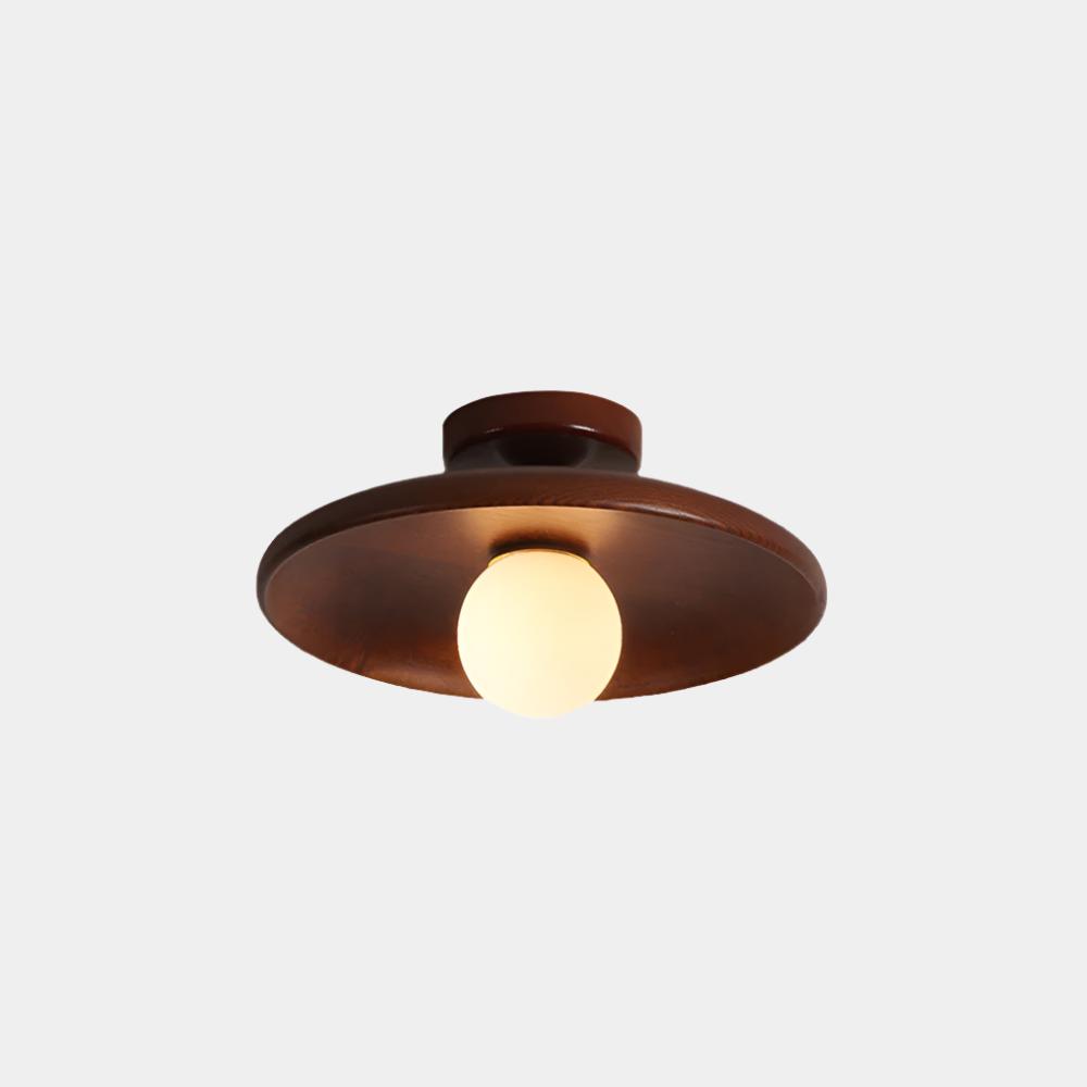 Lumina | Vintage Industrielle Holz-Deckenleuchte mit sichtbaren Glühbirnen
