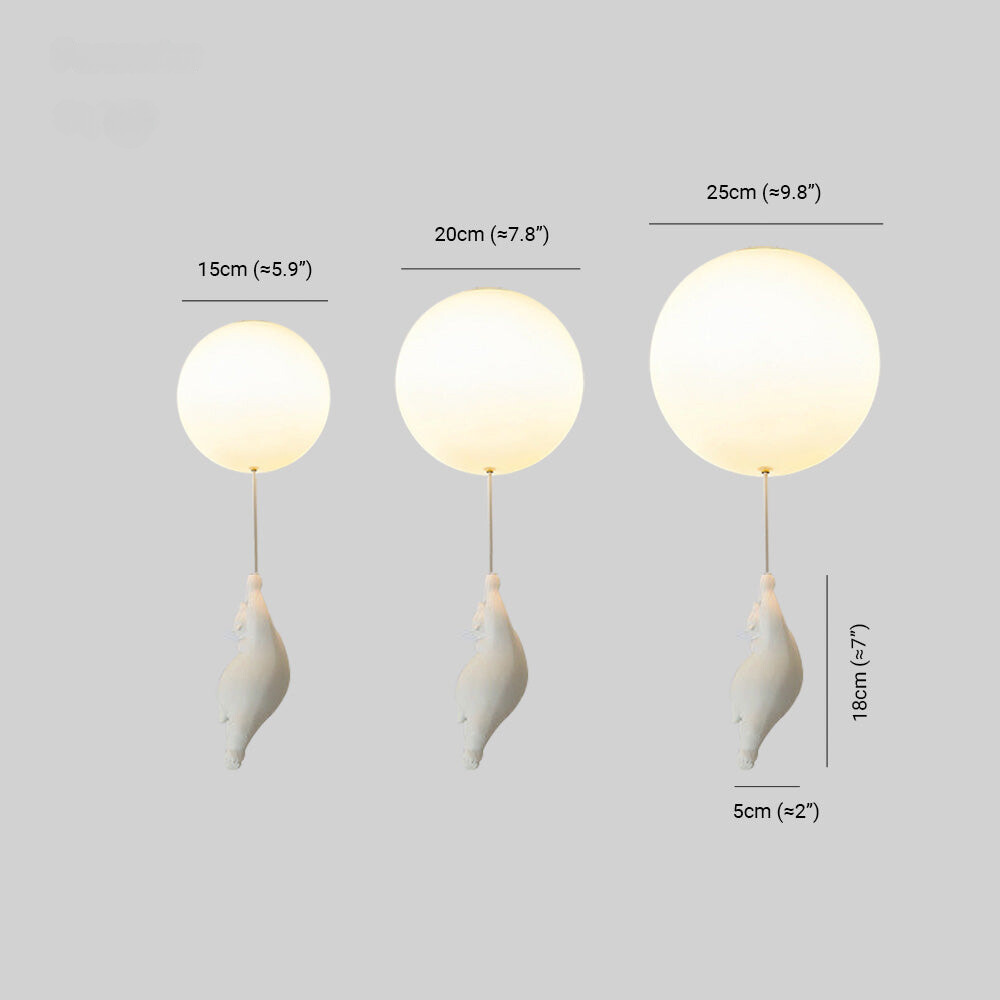 LumiBear Deckenleuchte | Ballonförmige Deckenlampe mit Bär