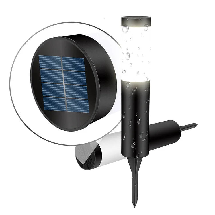 Solaris Gartenlampen | Monokristalline Solarbetriebene wasserdichte LED Gartenlampe, Rostfreier Stahl