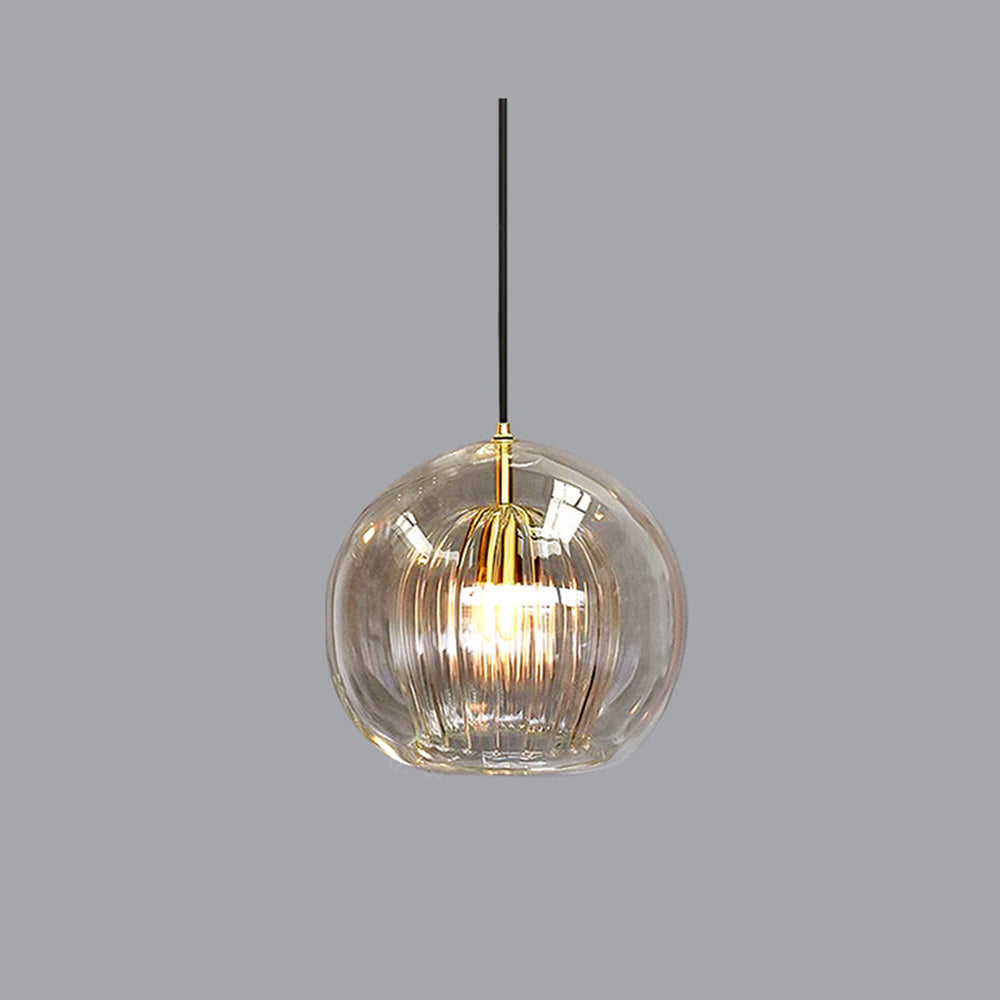 Lumina Glas Pendelleuchte | Klare Glasschirm für zeitgenössische Dekoration
