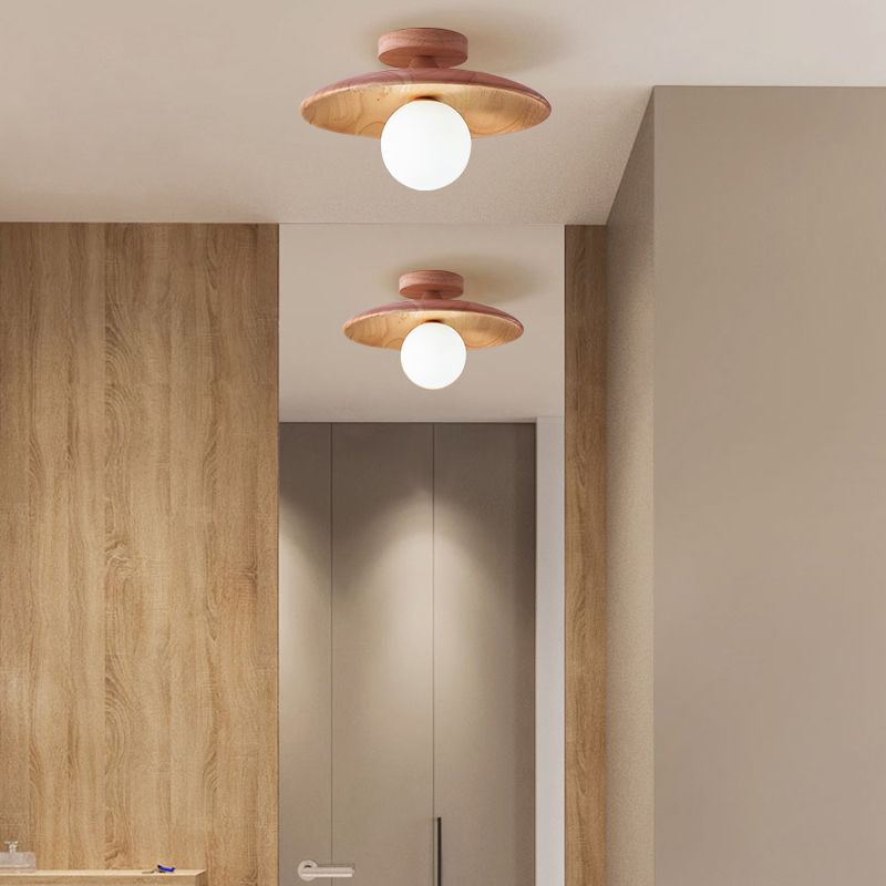 Lumina | Vintage Industrielle Holz-Deckenleuchte mit sichtbaren Glühbirnen