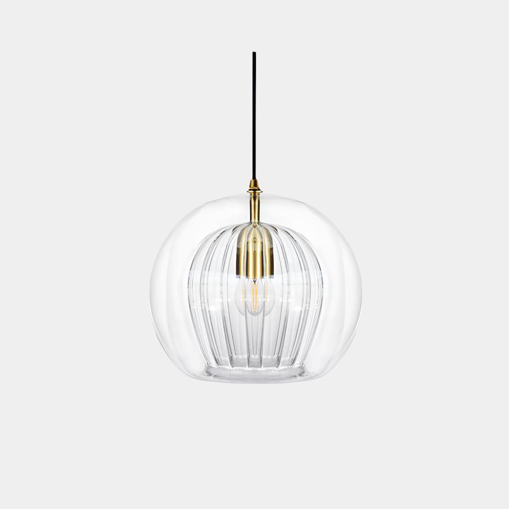 Lumina Glas Pendelleuchte | Klare Glasschirm für zeitgenössische Dekoration