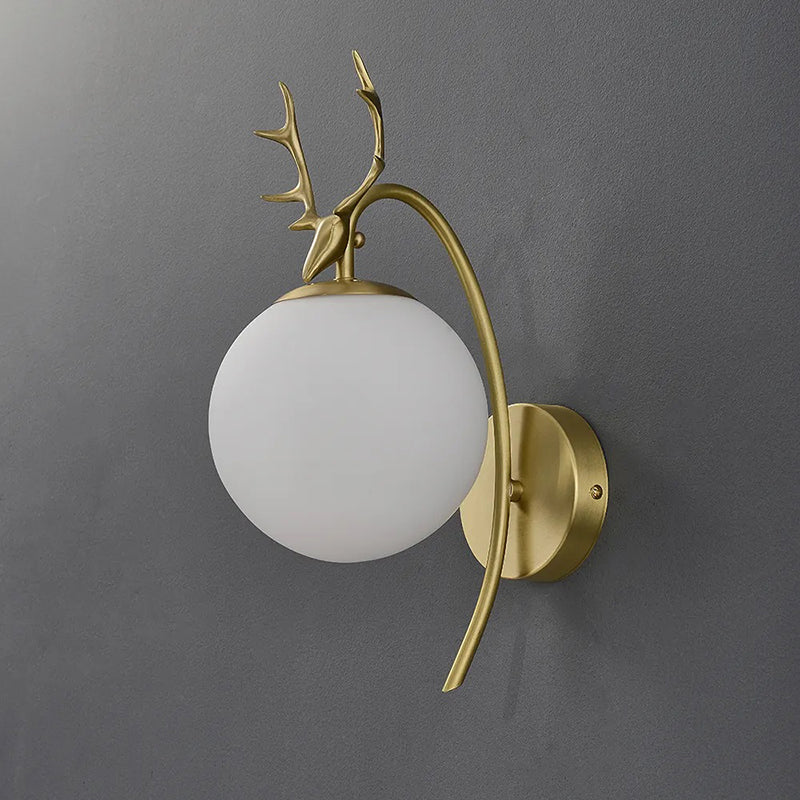 Lumina Zeitgenössische Wandleuchte - Hirschkopf Design Moderne LED Wandlampe