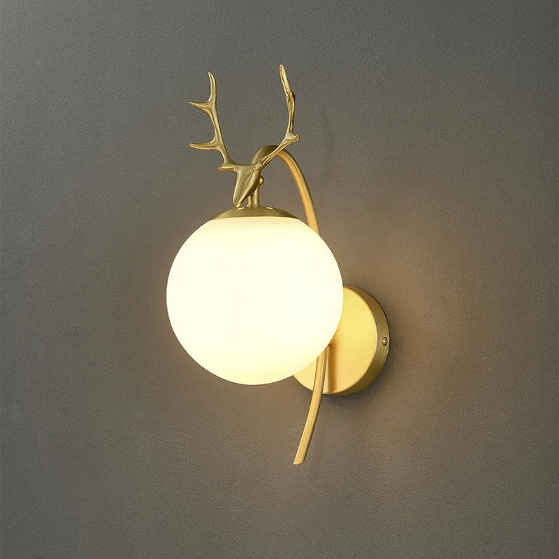 Lumina Zeitgenössische Wandleuchte - Hirschkopf Design Moderne LED Wandlampe