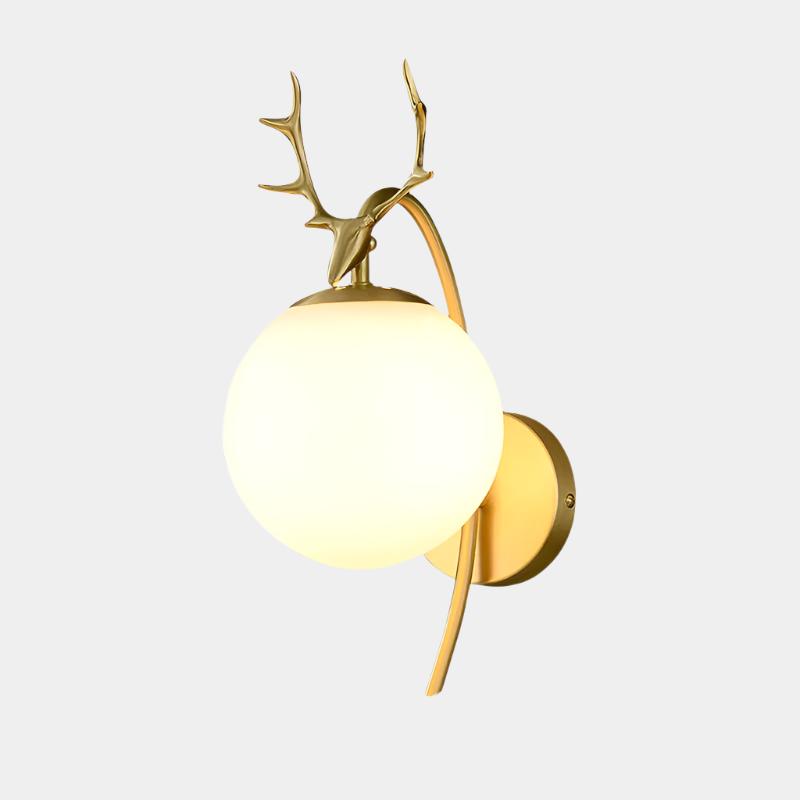 Lumina Zeitgenössische Wandleuchte - Hirschkopf Design Moderne LED Wandlampe