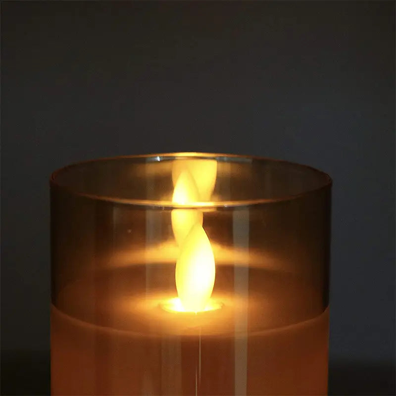 Kerze | 3 Stück LED-Kerzen mit realistischem Flammeneffekt