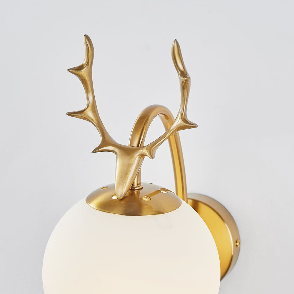 Lumina Zeitgenössische Wandleuchte - Hirschkopf Design Moderne LED Wandlampe
