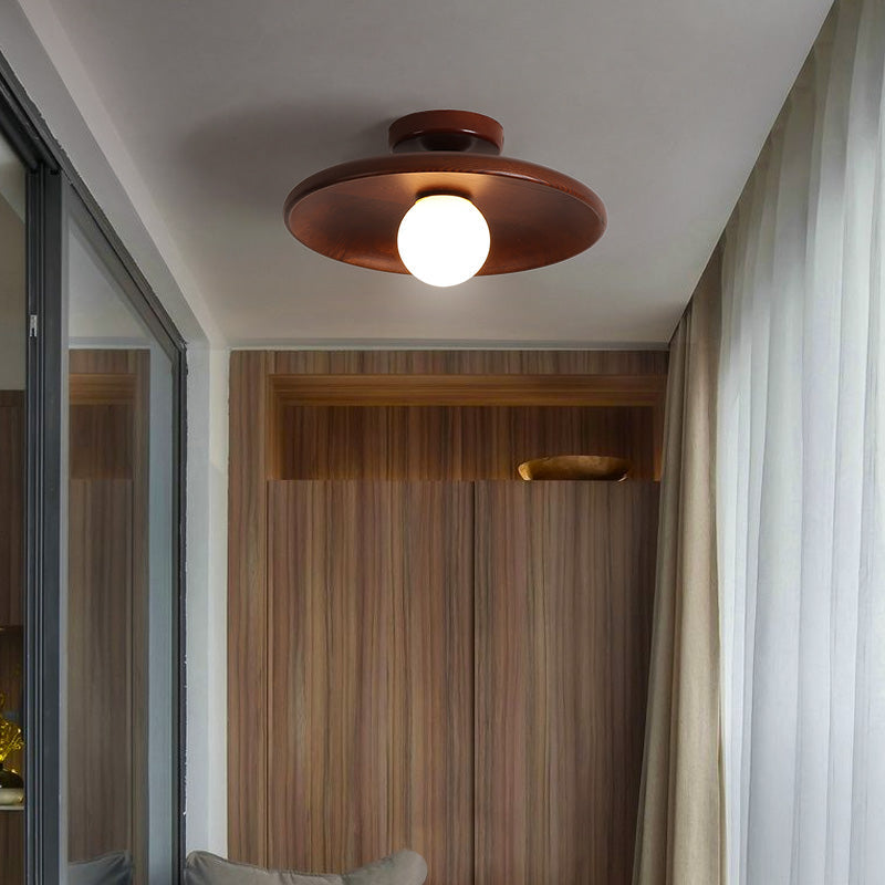 Lumina | Vintage Industrielle Holz-Deckenleuchte mit sichtbaren Glühbirnen