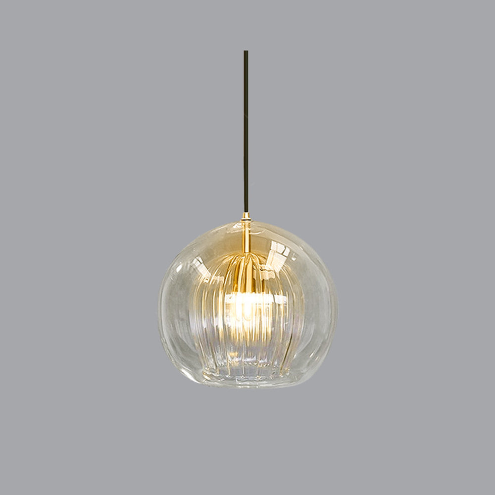 Lumina Glas Pendelleuchte | Klare Glasschirm für zeitgenössische Dekoration